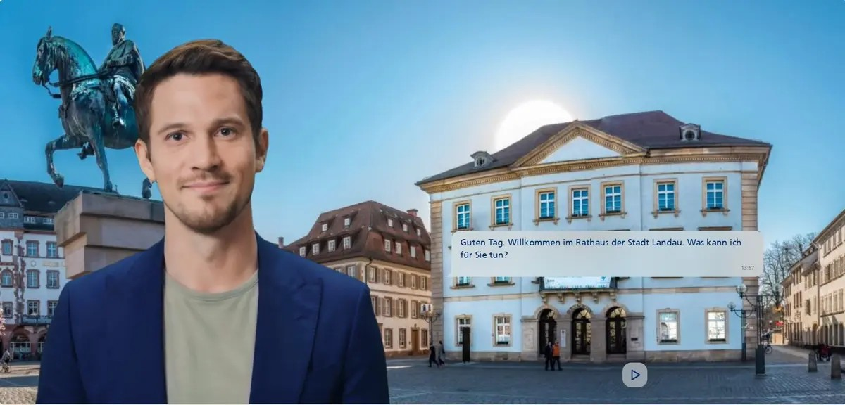 Avatar Franz auf dem Rathausplatz Landau